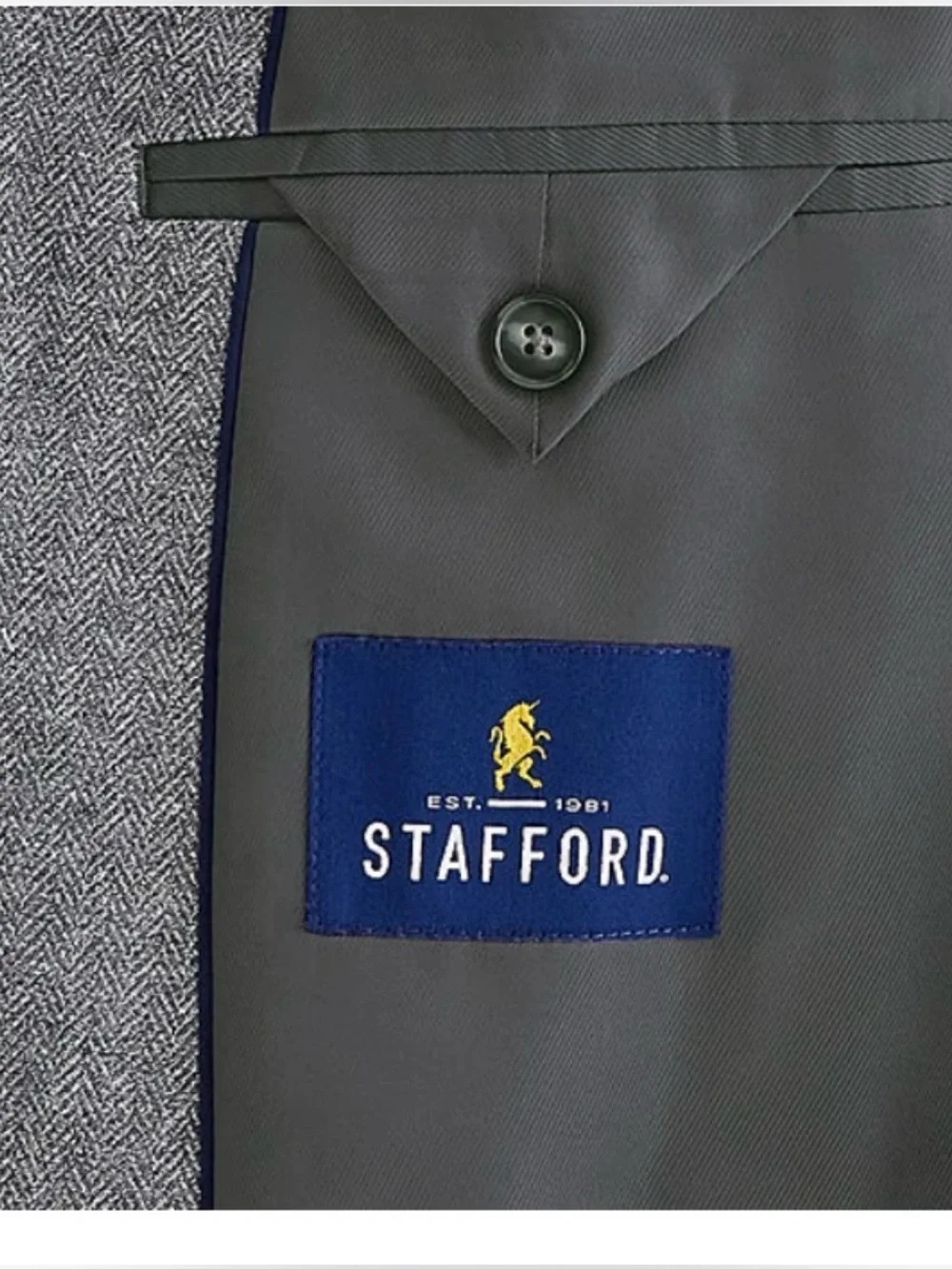 Stafford Size 56 Reg Mens Big and Tall Classic Fit Sport Coat. New With Tags